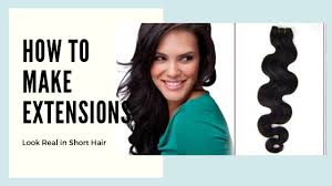 If you don't feel like fussing with your hair at all, try this some extra styling, like a half bun à la gossip girl's meester, takes the guesswork out of how to. How To Make Extensions Look Real In Short Hair Miss Meoow