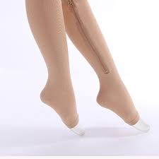 Zippered Compression Socks Medical Grade Firm Easy On 15 20 Mmhg Knee High Open Toe Best Stockings For Men And Women Varicose Veins Post Surgery Edema Improve Circulation Small Walmart Com Walmart Com