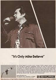 It was so like rock 'n' roll in the fifties. 1977 Conway Twitty In A Shure Mic Photo Ad Conway Twitty Best Country Music Country Music