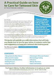 Keep the bandage that your tattoo artist applied on for at least a few hours before gently removing it, washing your tattoo with lukewarm water and antibacterial soap, then patting the skin dry. Tattoo Aftercare Care Guide