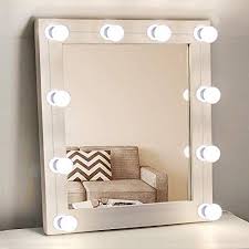 Led Vanity Mirror Lights Kit Tofu Makeup Mirror Light Hollywood Style With 10 Dimmable Light Bulbs Wate Dressing Room Mirror Vanity Mirror Mirror With Lights