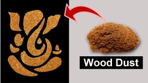 How To Make A Lord Ganesha With Wood Dust Diy Ganesha Decoration Ideas Creative Origami Wood Dust Canvas Painting Diy