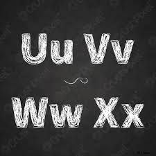 05.05.2020 · download a single letter on the following pages or download all the letters in a single file here. Retro Hand Drawn Alphabet Letters Drawing With White Chalk On Stock Vector Crushpixel