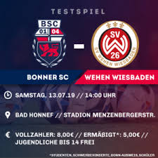 Haaland 26′ 31′ (p), 51′ the marco …. Testspiel Gegen Zweitligaaufsteiger Sv Wehen Wiesbaden Bonner Sport Club 01 04 E V