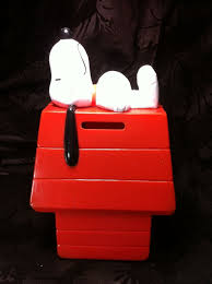 Vintage Snoopy Piggy Bank Toy Bank Money Box Piggy Bank