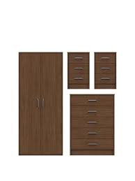 The dark colours of the walnut beds and their simplistic. Bedroom Furniture Sets Walnut Www Very Co Uk
