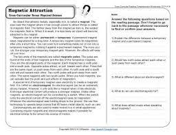 Maybe you would like to learn more about one of these? Magnetic Attraction 4th Grade Reading Comprehension Worksheet Science Reading Passages Reading Comprehension Reading Comprehension Worksheets