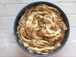 Gedrehter Zimt Apfelkuchen Zuckerreduziert Apfelkuchen Lebensmittel Essen Kuchen