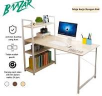 Meja Belajar Minimalis Meja Belajar Dengan Rak Buku Meja Kerja Dengan Rak  Serbaguna (H Table)