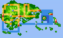 Pokemon Emerald :: Map Of Team Magma'S Jagged Pass Base