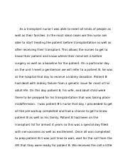You have showed a good example to us and you have inspired me. Clinical Exemplar Letter Docx As A Transplant Nurse I Was Able To Meet All Kinds Of People As Well As Their Families In The Most Ideal Cases We The Course Hero