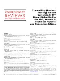 Guide des instances représentatives du personnel. Pdf Traceability Product Tracing In Food Systems An Ift Report Submitted To The Fda Volume 1 Technical Aspects And Recommendations