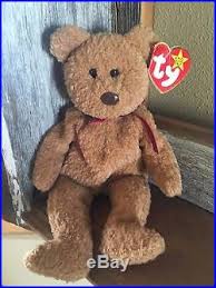 Very Rare Ty Beanie Baby Curly Bear 1993 With Very Rare Hang Tag Errors Ty Beanie Babies Rare