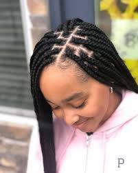 She S The Sweetest Client Ps Medium Long Box Braids Duration 5 5 6 Hrs Last Long Box Braids Box Braids Hairstyles Braided Hairstyles Easy