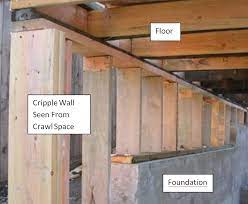 The cart makes it easy to maneuver blocks and seismic blocks under homes through crawl spaces. Cripple Wall Retrofits The Most Common Type Of Seismic Retrofit