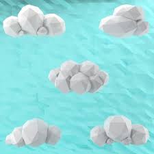 Low Poly Clouds Pack Low Poly 3d Models Low Poly Clouds