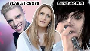 FIRST TIME EVER REACTING TO BLACK VEIL BRIDES (SCARLET CROSS & KNIVES AND  PENS)