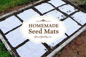 Lay the mat out in the orientation you'd like, then cover with the recommended amount of soil or compost for the seeds on the mat (usually 1/4 inch or so). Homemade Seed Mats Or Seed Tapes