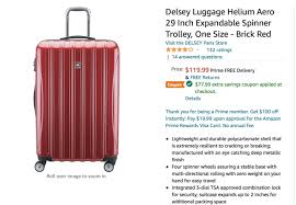 We found the best the delsey helium aero hardside luggage is made from 100 percent polycarbonate, making it. Amazon Hot Deal On Delsey Luggage Points Miles Martinis