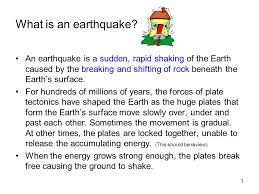 Earthquakes are usually caused when rock underground suddenly breaks along a fault. What Is An Earthquake An Earthquake Is A Sudden Rapid Shaking Of The Earth Caused By The Breaking And Shifting Of Rock Beneath The Earth S Surface For Ppt Video Online Download