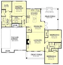 1600 square feet, 4 bedroom, modern contemporary style house plan by line interiors, thrissur, kerala. House Plan 56970 Craftsman Style With 1600 Sq Ft 3 Bed 2 Bath