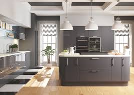 Grey Gloss Slab Small Modern Kitchens Kitchen Design Modern Kitchen Design