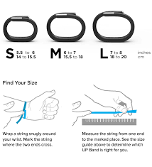 Print out the sizing guide. Jawbone Up24 Size Guide Headphones Sg