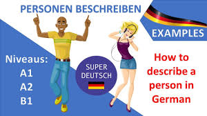 Wie sieht eigentlich euer neuer lehrer aus? Personen Beschreiben Beispiele Fur A1 A2 B1 Deutsch Lernen Describe A Person In German Youtube