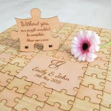 Etsy wedding puzzle guest book. Personalised Wooden Wedding Jigsaw Puzzle Piece Guestbook Etsy Wedding Jigsaw Wooden Wedding Puzzle Guest Book
