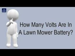 Riding lawn mowers can carry multiple large batteries that stay in place while charging, built more like car batteries than the smaller battery packs that power push mowers. How Many Volts Are In A Lawn Mower Battery Youtube