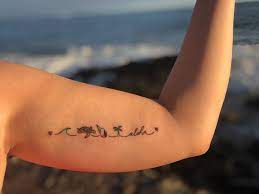 Hawaii Tattoo Sea Turtle Wave Aloha Palm Tree In 2021 Hawaii Tattoos Tattoos Turtle Tattoo
