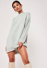 Midweight fabric blend is light enough to wear bare legged or with leggings for more coverage. Jumper Dresses Shop Knitted Dresses Online Missguided