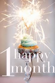 You only cry if you're starving or your binky happens to drop out of your mouth. Happy One Month Birthday To Baby Grey