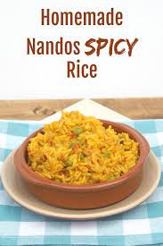 Homemade Nandos Spicy Rice Recipe The Diary Of A Frugal Family Recipe Fakeaway Recipes Spicy Rice Recipe Spicy Rice