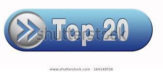 Top 20 Charts List Pop Poll Stock Illustration 164149556