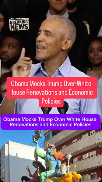 🚨 "The White House was DIRTY and BROKEN!" 🇺🇸 🗣️ Donald Trump slammed Barack  Obama following jabs over his gold-heavy style choices and new ballroom  renovations, claiming the building was in disrepair
