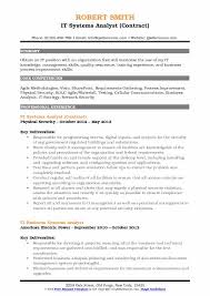 It Systems Analyst Resume Samples Qwikresume