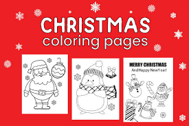 Printable christmas tree, snowman, santa claus, reindeer, jesus, elf & gingerbread coloring pages. 10 Fun Christmas Coloring Pages Graphic By Benbouselham Lamia100 Creative Fabrica