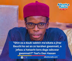 Dan jarida kuma mai sharhi a kafafen sada zumunta, Tasi'u Dan Hassan, ya  bayyana damuwarsa kan jinkirin da ake samu wajen aiwatar da tsarin ɗaukar  sabbin ma'aikata da Gwamnatin Jihar Bauchi ta