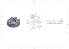 esercizio 52 mechanical engineering design autocad drawing solidworks