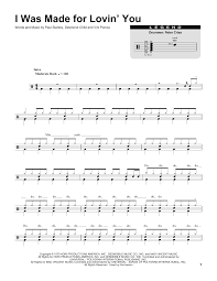 I was made for lovin' you. I Was Made For Lovin You Noten Kiss Transkription Fur Schlagzeug