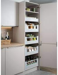 400mm Blum Antaro Space Tower Internal Drawer Sets 450mm Depth Grey Blumotion Five Drawer Set Gallery Rail Kitchen Pantry Design Kitchen Interior Design Decor Kitchen Cabinet Design