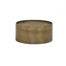 Add instant impact with this hammered brass drum coffee table. Hammered Brass Drum Coffee Table Peak Event Services