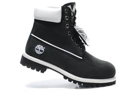 Black And White Timberlands Mens Black Tims With White Accent Boots Timberland Boots Mens White Timberland Boots