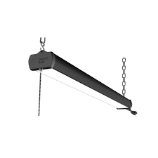 Commercial Electric 4000k 3 Ft Black Integrated Led Shop Light With 5 Ft Power Cord 54254141 The Home Depot In 2021 Shop Lighting Commercial Electric Led Shop Lights