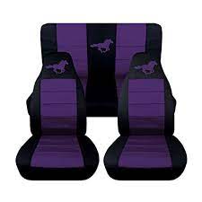 1994 To 2004 Ford Mustang Front And Rear Running Horse Seat Covers Option For A Coupe And Convertible Conver Black Mustang Car 2004 Ford Mustang Black Mustang