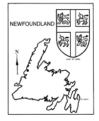 Baker lake, nunavut flag of nunavut inuit inuksuk, others, flag, canada, heraldry png. Canada Day Newfoundland Map Coat Of Arms Coloring Pages Honkingdonkey Newfoundland Map Coloring Pages Newfoundland
