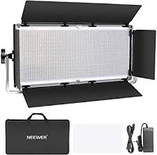 Amazon Com Neewer Dimmable 1904 Led Video Light Photography Led Lighting With Metal Frame Barndoor 3200k 5600k Dc Adapter Battery Power Options For Studio Portrait Product Video Shooting Battery Not Include Camera Photo