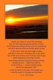 I Thank You God For Most This Amazing Day Thank You God My Love Poems Spiritual Poems
