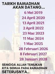Awal ramadan 2022, 2023 dan 2024. T A J O E S Ø¹Ù„Ù‰ ØªÙˆÙŠØªØ± Tarikh Ramadhan Yg Akan Datang Insha Allah Ramadan Puasa Attitude
